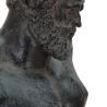 Black Resin Male Bust Sculpture Figurine Ercole Discounts