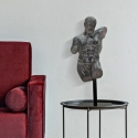 Black Resin Male Bust Sculpture Figurine Ercole On Sale