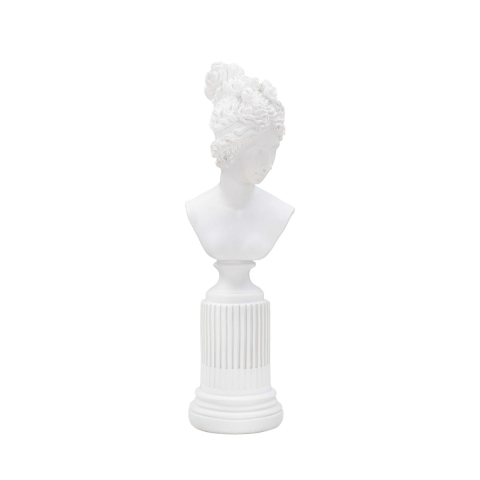 Classic White Resin Bust Statue of Woman - Era Promotion