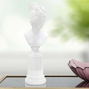 Classic White Resin Bust Statue of Woman - Era On Sale