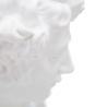 White Resin Decorative Sculpture Figurine, Male Face Enea Discounts