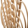 Decorative Wall Panel Bamboo Fan Effect 160x80 cm Panama Offers
