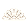 Decorative Wall Panel Bamboo Fan Effect 160x80 cm Panama Promotion
