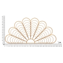 Decorative Wall Panel Bamboo Fan Effect 160x80 cm Panama Catalog