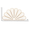 Decorative Wall Panel Bamboo Fan Effect 160x80 cm Panama Catalog