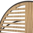 Boho Chic Wood and Metal Decorative Wall Panel 134x69cm Woody Offers
