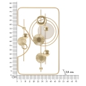 Goldy 3D Gold Metal Wall Decor Panel 80x49.5 cm Discounts
