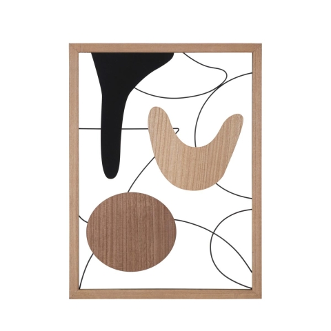 Modern 3D Wall Panel in Wood and Metal, Astroy Design Promotion