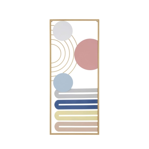 Darnok 3D Abstract Multicolor Metal Wall Panel Decor Promotion