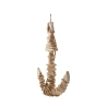 Wooden Anchor-Shaped Wall Sculpture 46x39 cm Nature Discounts