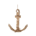 Wooden Anchor-Shaped Wall Sculpture 46x39 cm Nature Promotion