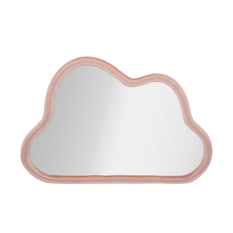 Cloud Wall Mirror with Velvet Frame, 90x60cm Promotion