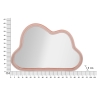 Cloud Wall Mirror with Velvet Frame, 90x60cm Bulk Discounts