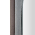 Oval Wall Mirror with Gray Velvet Frame 90x60x4cm Antony Discounts
