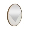 Round Wall Mirror 80cm with Gold Frame Tolosa Offers