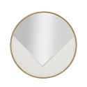 Round Wall Mirror 80cm with Gold Frame Tolosa Promotion
