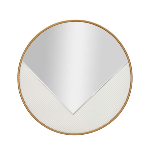 Round Wall Mirror 80cm with Gold Frame Tolosa Promotion
