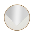 Round Wall Mirror 80cm with Gold Frame Tolosa Promotion