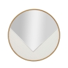 Round Wall Mirror 80cm with Gold Frame Tolosa Promotion
