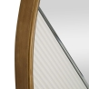 Round Wall Mirror 80cm with Gold Frame Tolosa Discounts