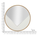 Round Wall Mirror 80cm with Gold Frame Tolosa Bulk Discounts