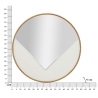 Round Wall Mirror 80cm with Gold Frame Tolosa Bulk Discounts