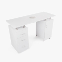 Manicure and nail reconstruction table with vacuum cleaner and drawers Tibi Promotion