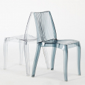 Transparent Polycarbonate Stackable Bar & Kitchen Chairs Dune Grand Soleil Model