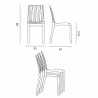 Transparent Polycarbonate Stackable Bar & Kitchen Chairs Dune Grand Soleil Characteristics