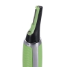 Battery-Powered Precision Razor with LED, 2 Combs, Black and Green - Spark On Sale