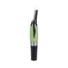 Battery-Powered Precision Razor with LED, 2 Combs, Black and Green - Spark Offers