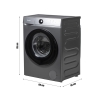 8 Kg Washing Machine with 11 Automatic Programs, 1200 RPM, Lundar 