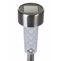 Set of 12 Stainless Steel Pathway Lights Ø5.5x39.5cm Silver Lunara On Sale