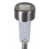 Set of 12 Stainless Steel Pathway Lights Ø5.5x39.5cm Silver Lunara On Sale
