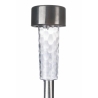 Set of 12 Stainless Steel Pathway Lights Ø5.5x39.5cm Silver Lunara Sale