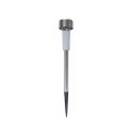 Set of 12 Stainless Steel Pathway Lights Ø5.5x39.5cm Silver Lunara Promotion