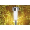 Set of 12 Stainless Steel Pathway Lights Ø5.5x39.5cm Silver Lunara Offers