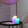 Set of 3 LED Candles with Remote, 12 Color Variations, Tivon On Sale