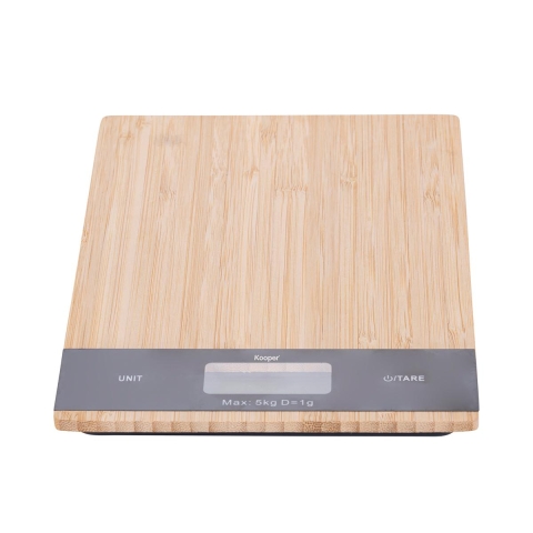 Paxel Digital Kitchen Scale in Bamboo 15.5x22.5x2.4 Promotion