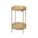 Kelto Black Round Foldable Wrought Iron Table Characteristics