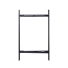Foldable Metal Table with 2 Shelves, Vienna Straw - Zinek Bulk Discounts