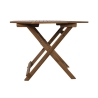 Folding Octagonal Acacia Table with Umbrella Hole Bali Offers