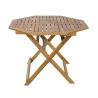 Folding Octagonal Acacia Table with Umbrella Hole Bali Promotion