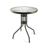 Lorea Round Outdoor Table 60 cm Carbon Steel and Glass Catalog