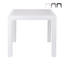 Varnu Square Outdoor Table, Rattan-Effect Plastic, 80x80 cm Promotion