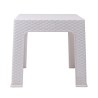 Zhorek Outdoor Low Table 43x43 cm in Rattan Effect Plastic Discounts