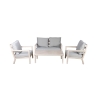 Outdoor Patio Set with Sofa, Coffee Table, and 2 Armchairs with Cushions Ibiza Offers