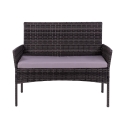 Rodi Outdoor Rattan Garden Set: Sofa, 2 Armchairs, Glass-Top Table Offers