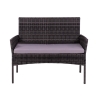 Rodi Outdoor Rattan Garden Set: Sofa, 2 Armchairs, Glass-Top Table Offers