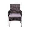 Rodi Outdoor Rattan Garden Set: Sofa, 2 Armchairs, Glass-Top Table Sale
